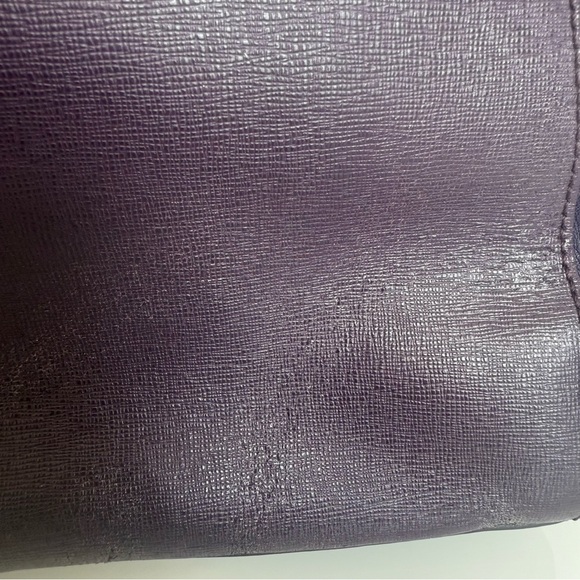 Fendi 2 Jours Plum Large Leather Bag - Picture 4 of 14